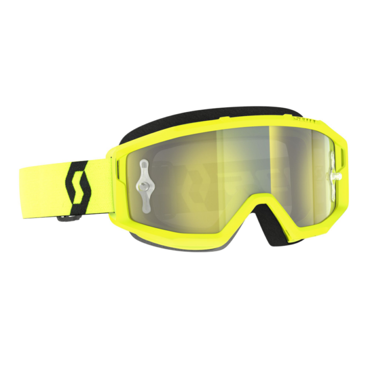Maschera Scott primal yellow chrome