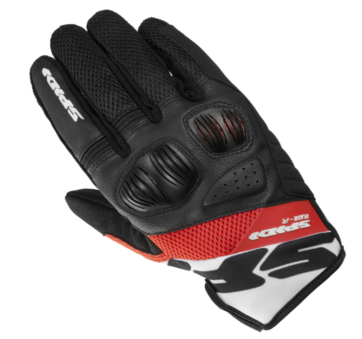 Spidi guanto in tessuto flash-R evo rosso