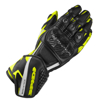Guanto Spidi carbo 5 nero/giallo fluo