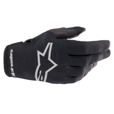 Alpinestars radar gloves black brushed silver