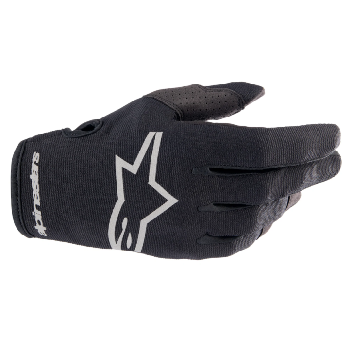 Alpinestars radar gloves black brushed silver