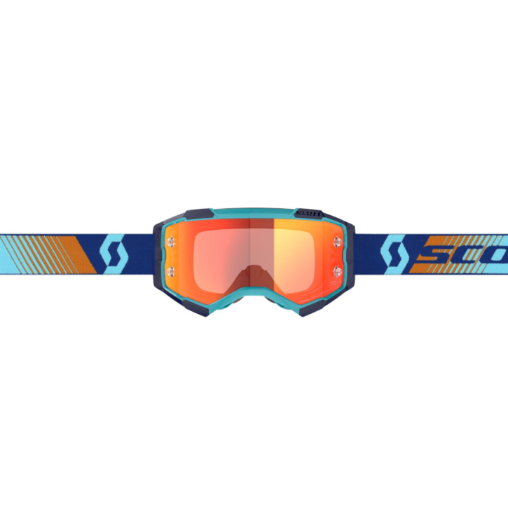 Maschera Scott Fury royal blue/orange - orange chrome works - immagine 2