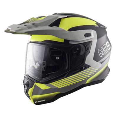 Casco Nos ns-9 dual sport mirage yellow