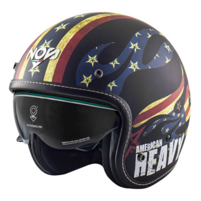 Casco Nos ns-1 open face American heavy