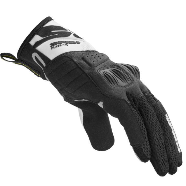 Spidi guanto in tessuto flash-r evo nero/bianco b79 011 - immagine 3
