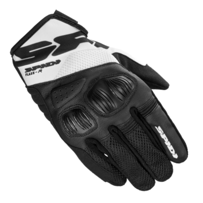 Spidi guanto in tessuto flash-r evo nero/bianco b79 011
