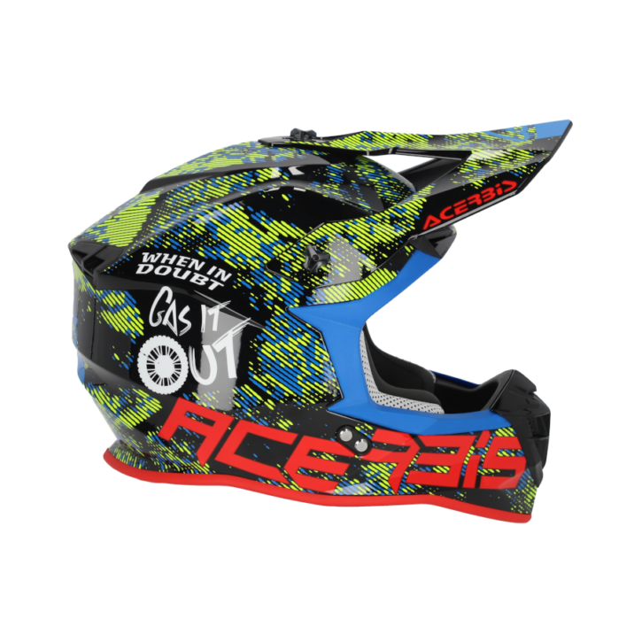 Casco Acerbis linear white/black - immagine 5