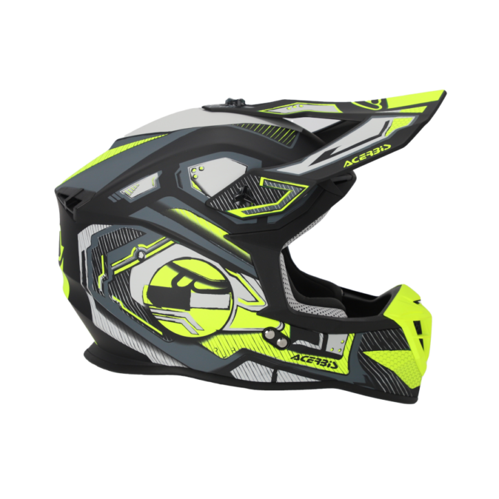 Casco Acerbis linear black/fluo yellow mat - immagine 5
