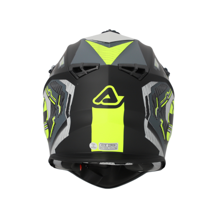 Casco Acerbis linear black/fluo yellow mat - immagine 4
