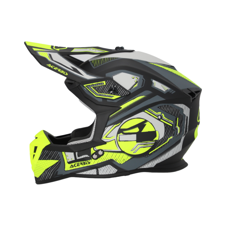 Casco Acerbis linear black/fluo yellow mat - immagine 3