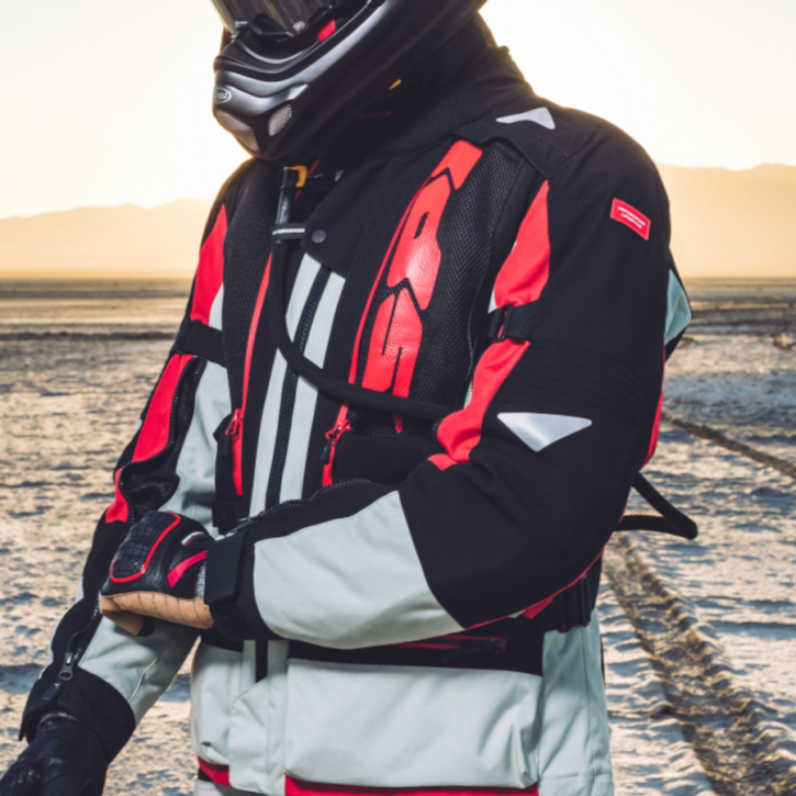 Giacca Spidi allroad jacket ghiaccio/rosso