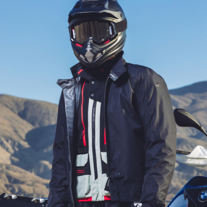 Giacca Spidi allroad jacket ghiaccio/rosso - immagine 2