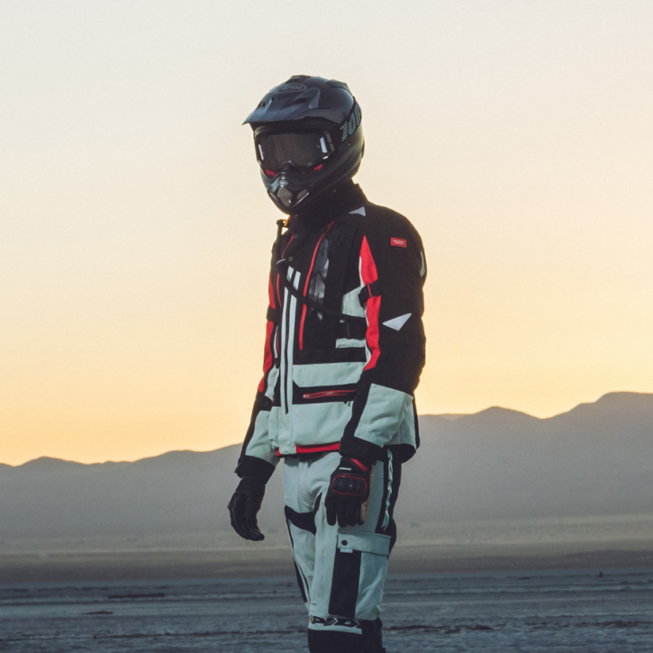 Giacca Spidi allroad jacket ghiaccio/rosso - immagine 8