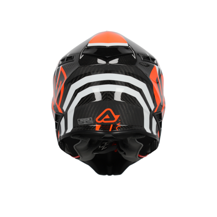 Casco Acerbis steel carbon 22/06 black fluo orange - immagine 3