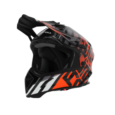 Casco Acerbis steel carbon 22/06 black fluo orange