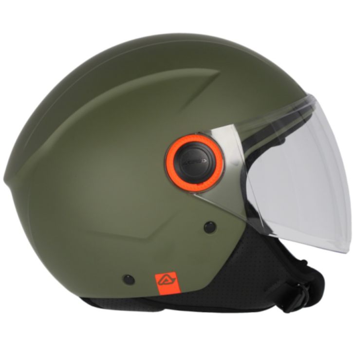 Casco jet Acerbis brezza verde militare - immagine 2