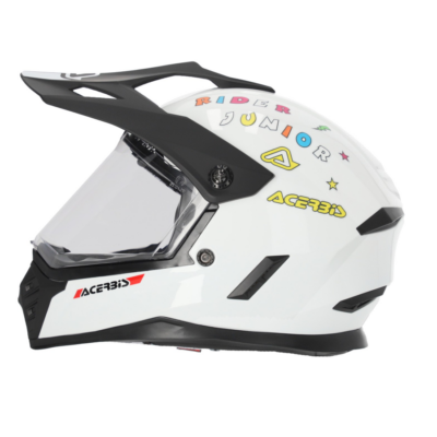 Casco Acerbis rider junior bianco
