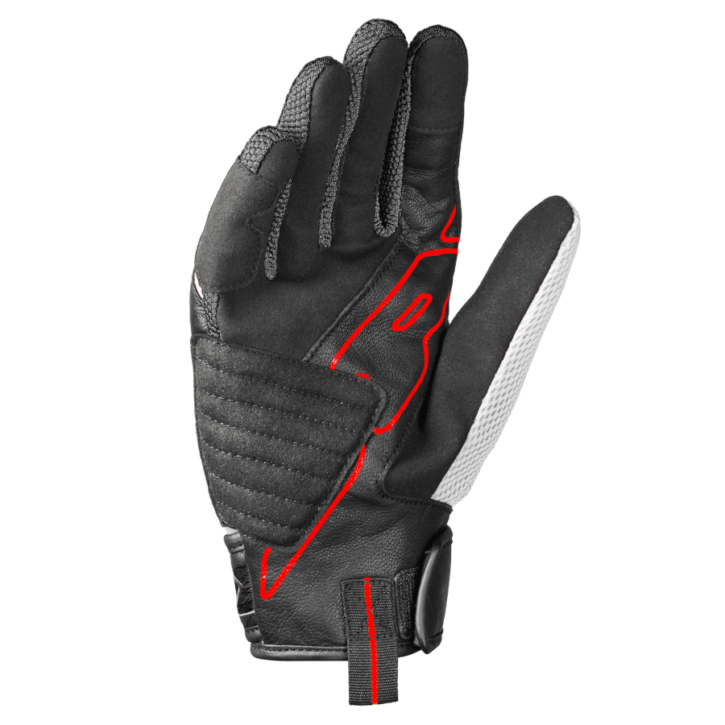 Spidi guanto power carbon nero bianco - immagine 2
