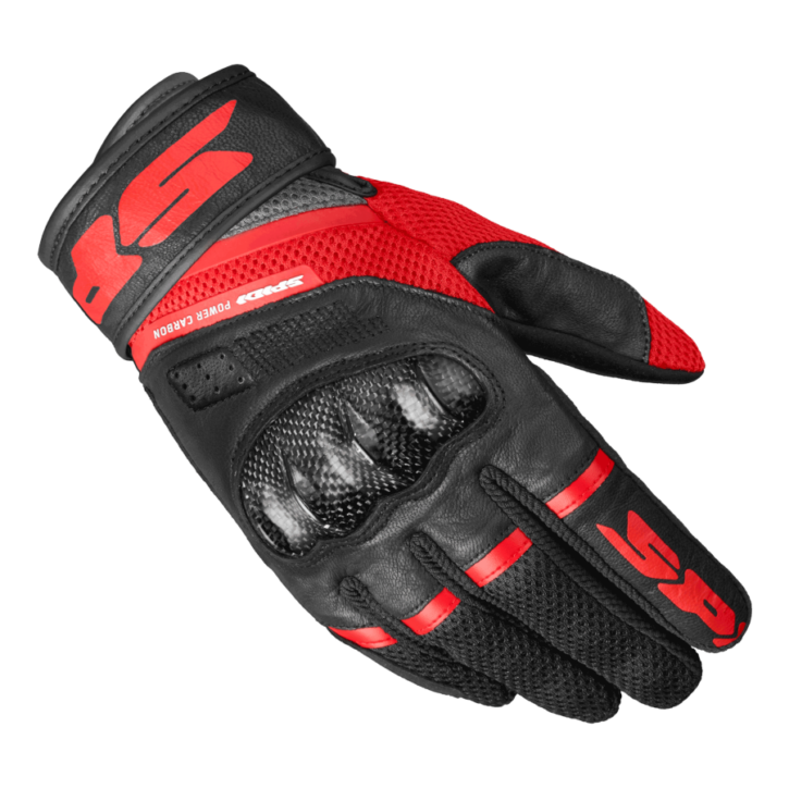 Spidi guanto power carbon rosso