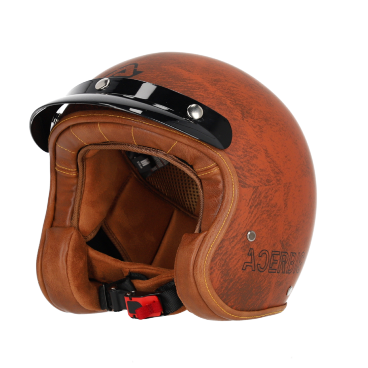 Casco jet Acerbis skodela marrone