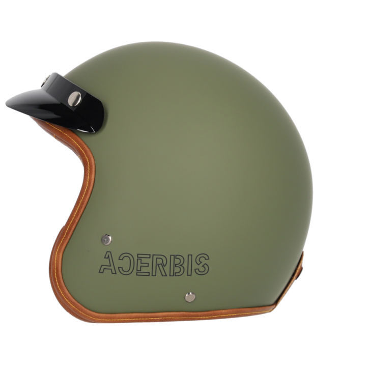 Casco jet Acerbis skodela verde militare - immagine 2