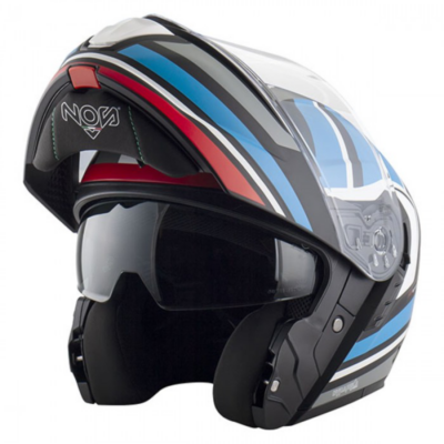 Casco Nos ns-14 nitro blue red mat