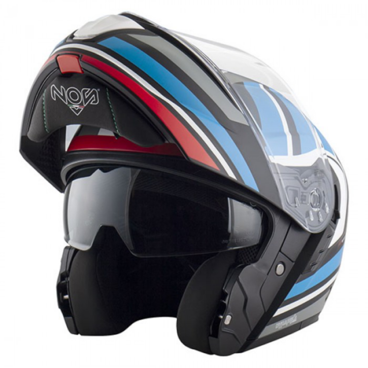 Casco Nos ns-14 nitro blue red mat
