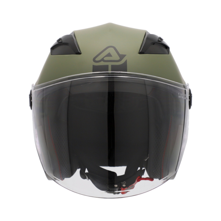 Casco jet Acerbis firstway verde militare - immagine 2