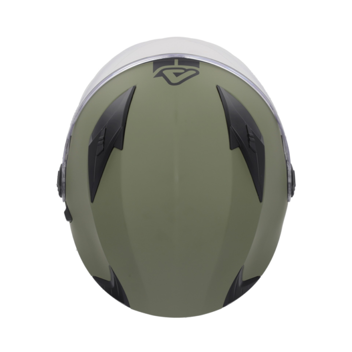 Casco jet Acerbis firstway verde militare - immagine 3