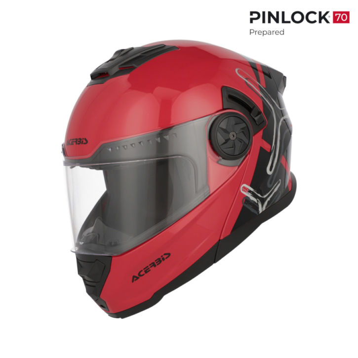 Casco Acerbis rider rosso/nero - immagine 3