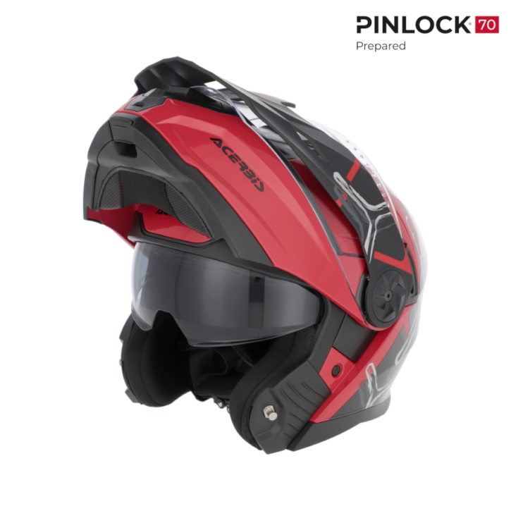 Casco Acerbis rider rosso/nero - immagine 4