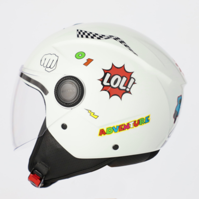 Casco acerbis brezza jet kid bianco