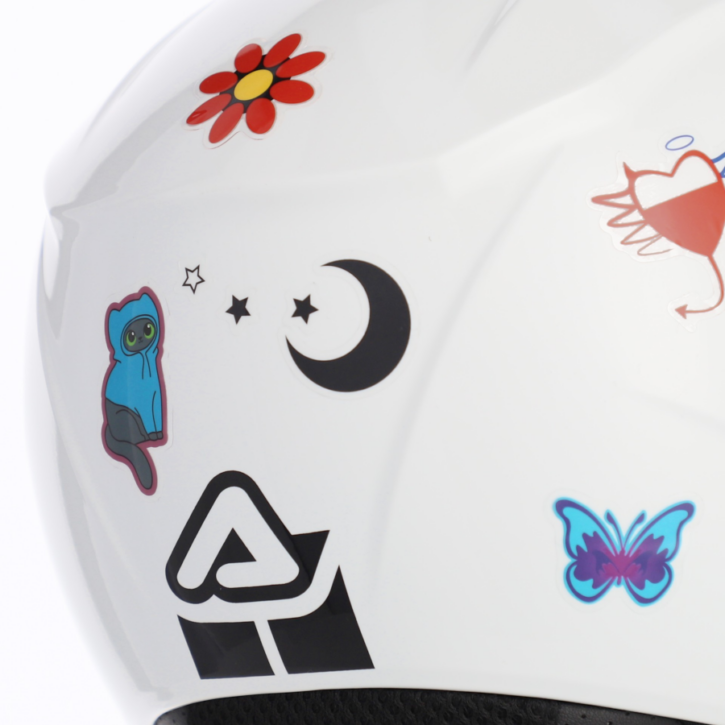 Casco acerbis brezza jet kid bianco - immagine 2