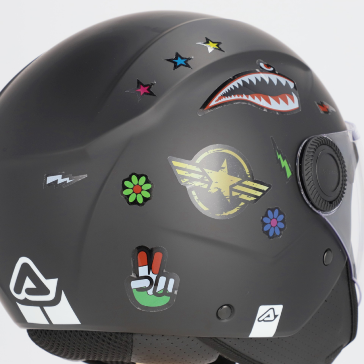Casco acerbis brezza jet kid nero