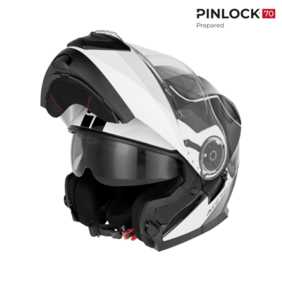 Casco modulare Acerbis serel 22/06 nero/bianco