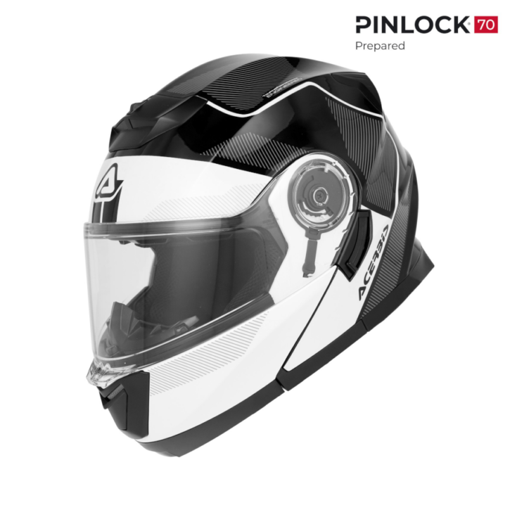 Casco modulare Acerbis serel 22/06 nero/bianco - immagine 3