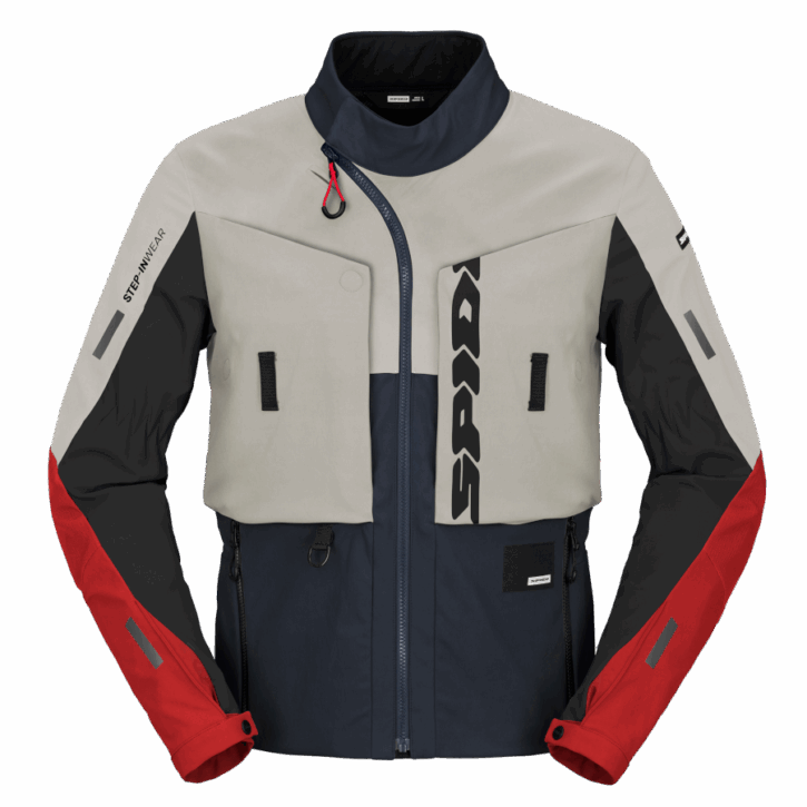 Spidi frontier jacket blu/ghiaccio/rosso t345 422