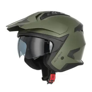 Casco Acerbis Jet Aria Evo Solid Verde Militare 582