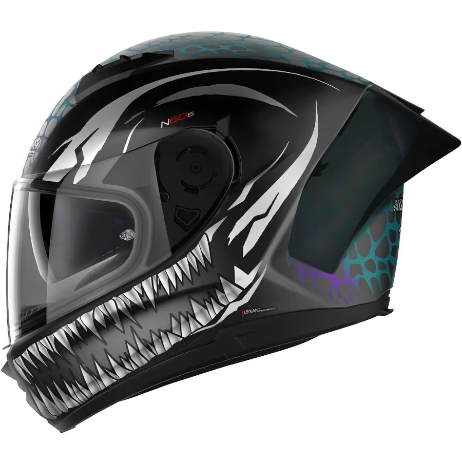 Casco Nolan N60-6 Sport Ravenous Bianco Nero Opaco 028 - immagine 2